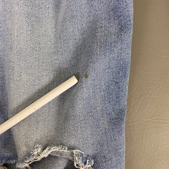 MOTHER High Waisted Rider Skimp Jeans Women's Size 25 Blue Distressed *Flaw Spot - Picture 14 of 16